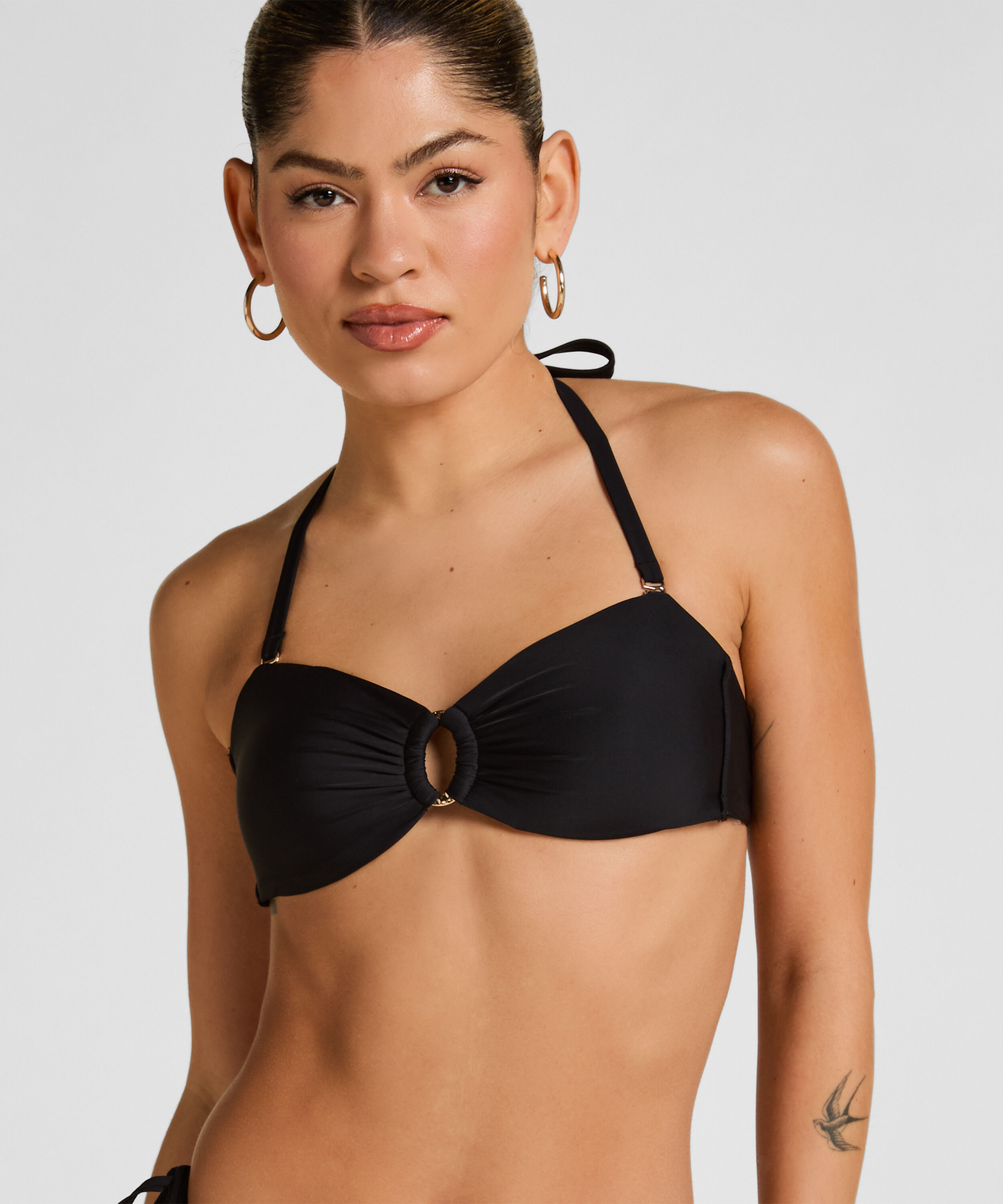 Luxe Bandeau Bikinitop, Zwart Luxe Bandeau Bikinitop, Zwart