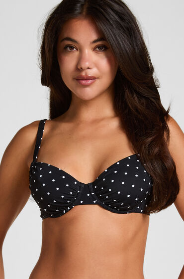 Hunkemöller Voorgevormde Beugel Bikinitop Bardolino Zwart
