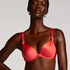 Voorgevormde push-up beugel bikinitop Luxe Cup A - E, Rood