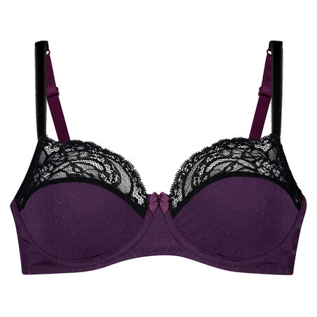 Niet voorgevormde beugel bh Sophie, Paars