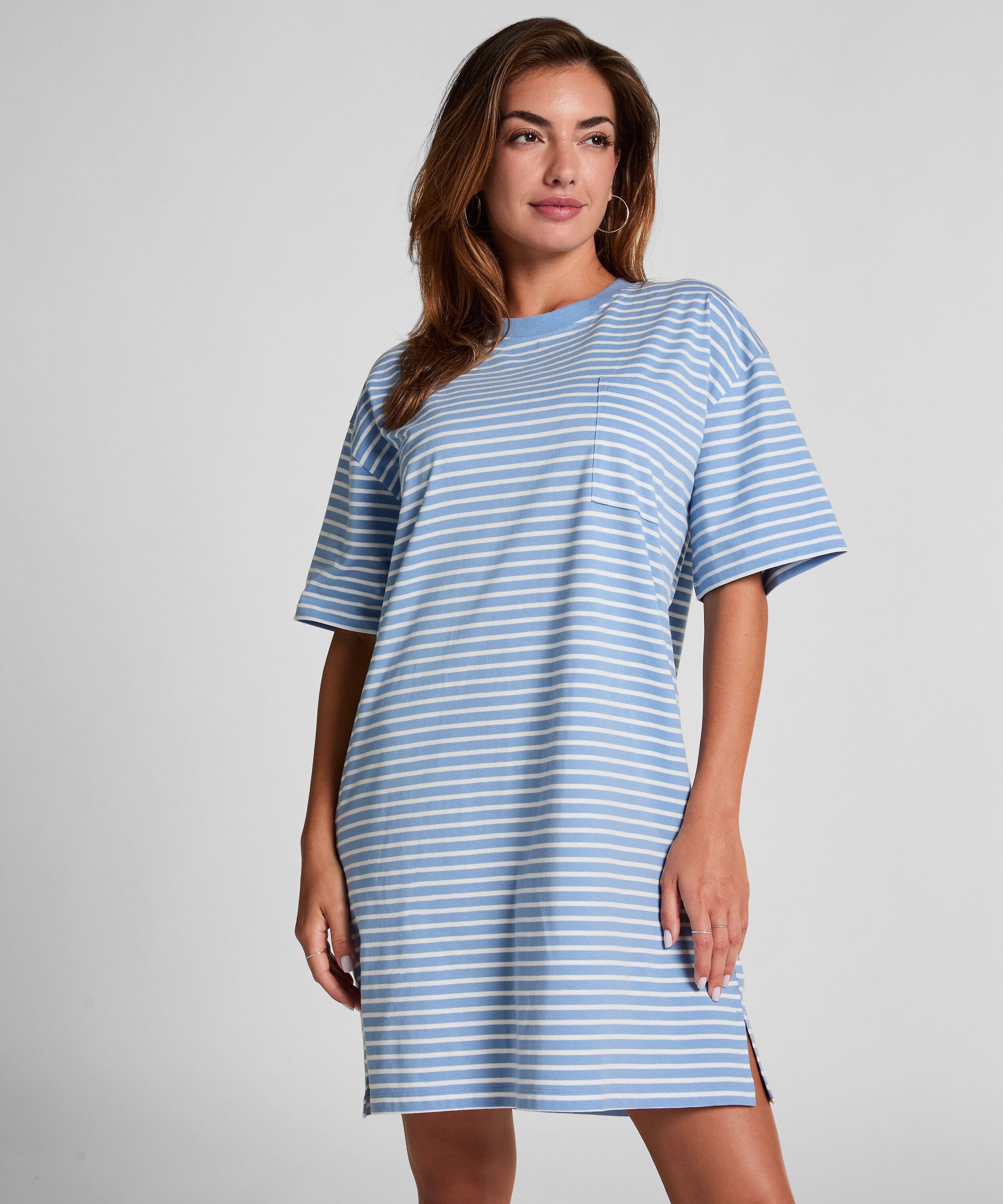 Nachthemd, Blauw Nachthemd, Blauw