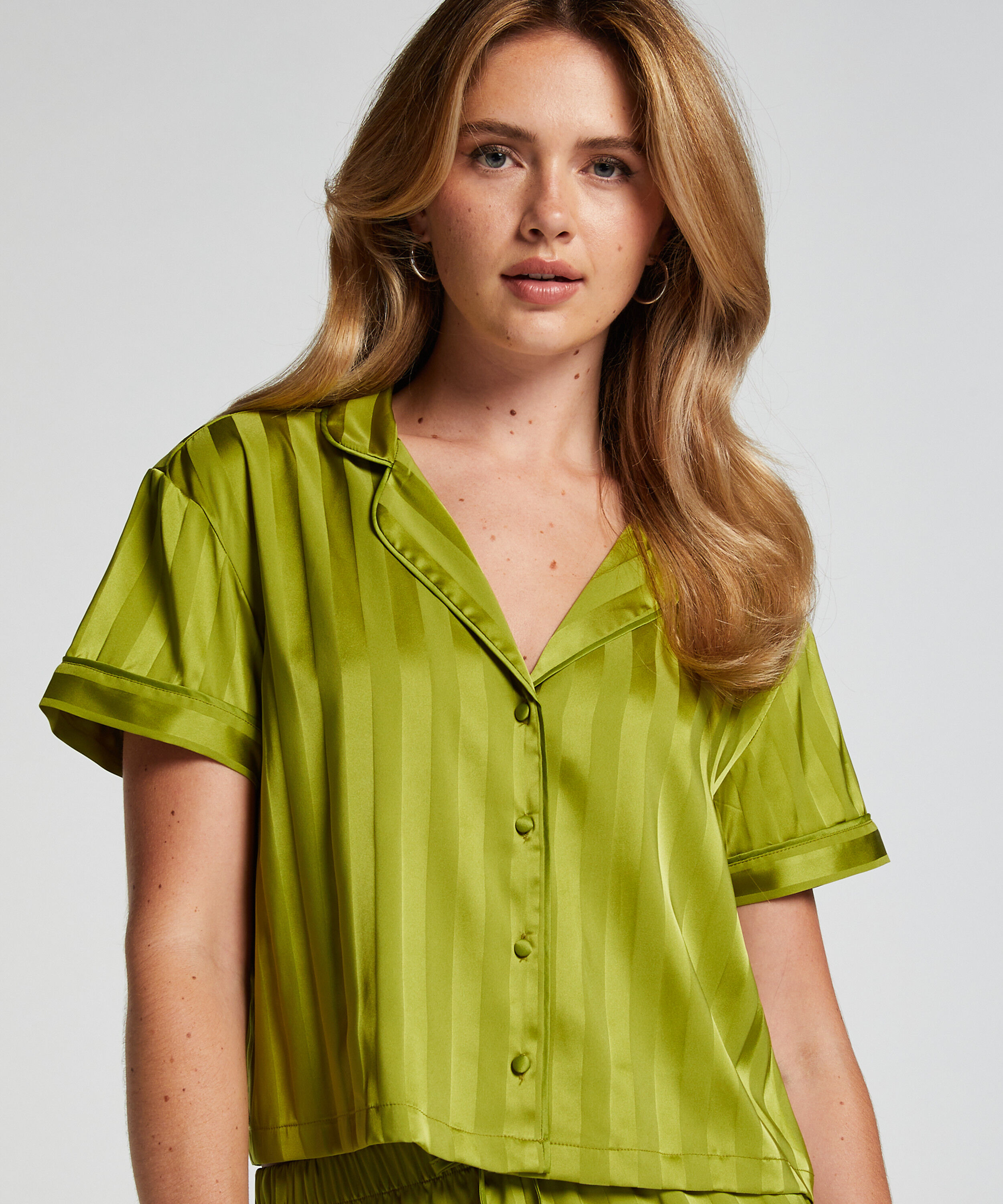 Jacket Satin, Groen