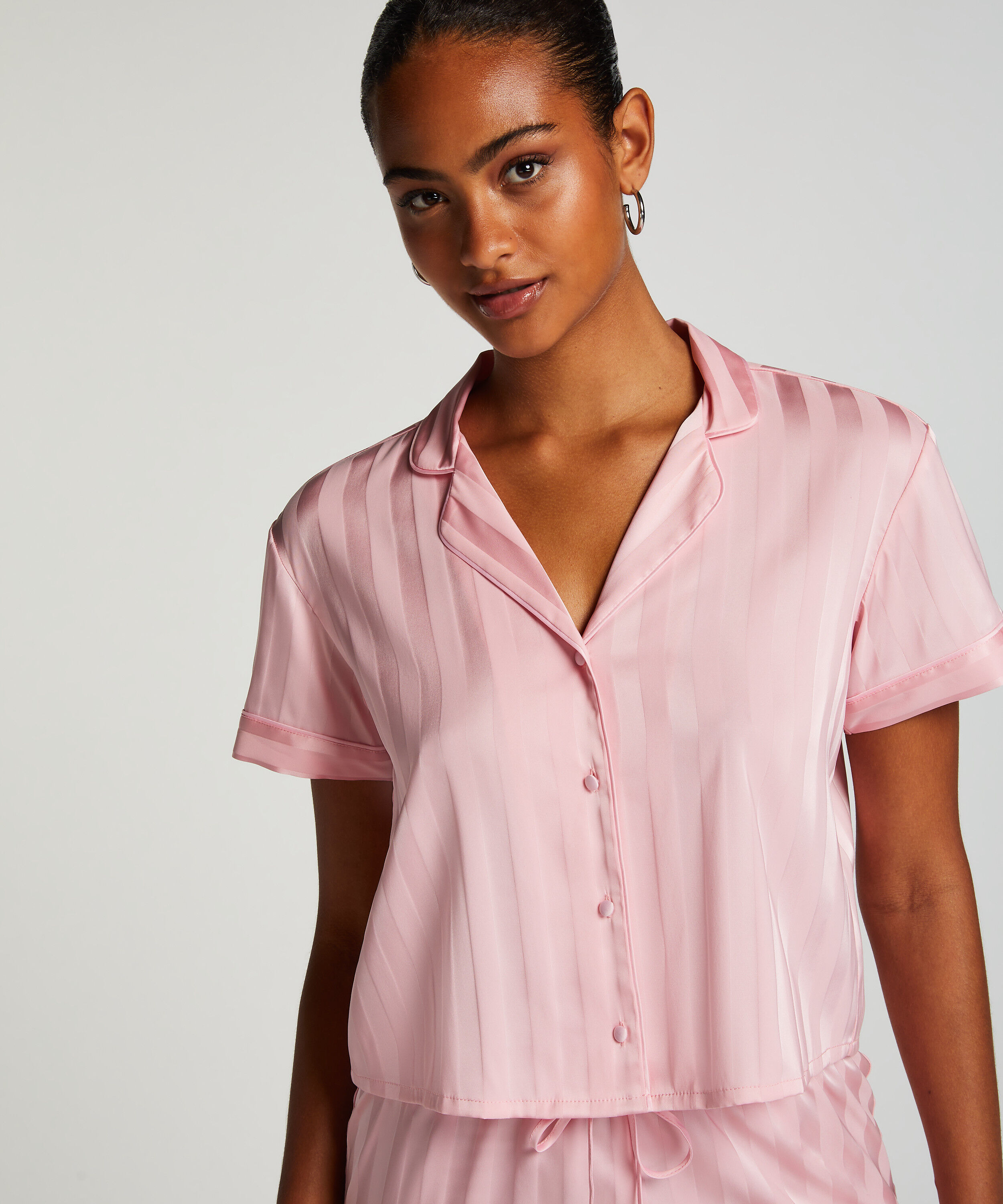 Jacket Satin, Roze