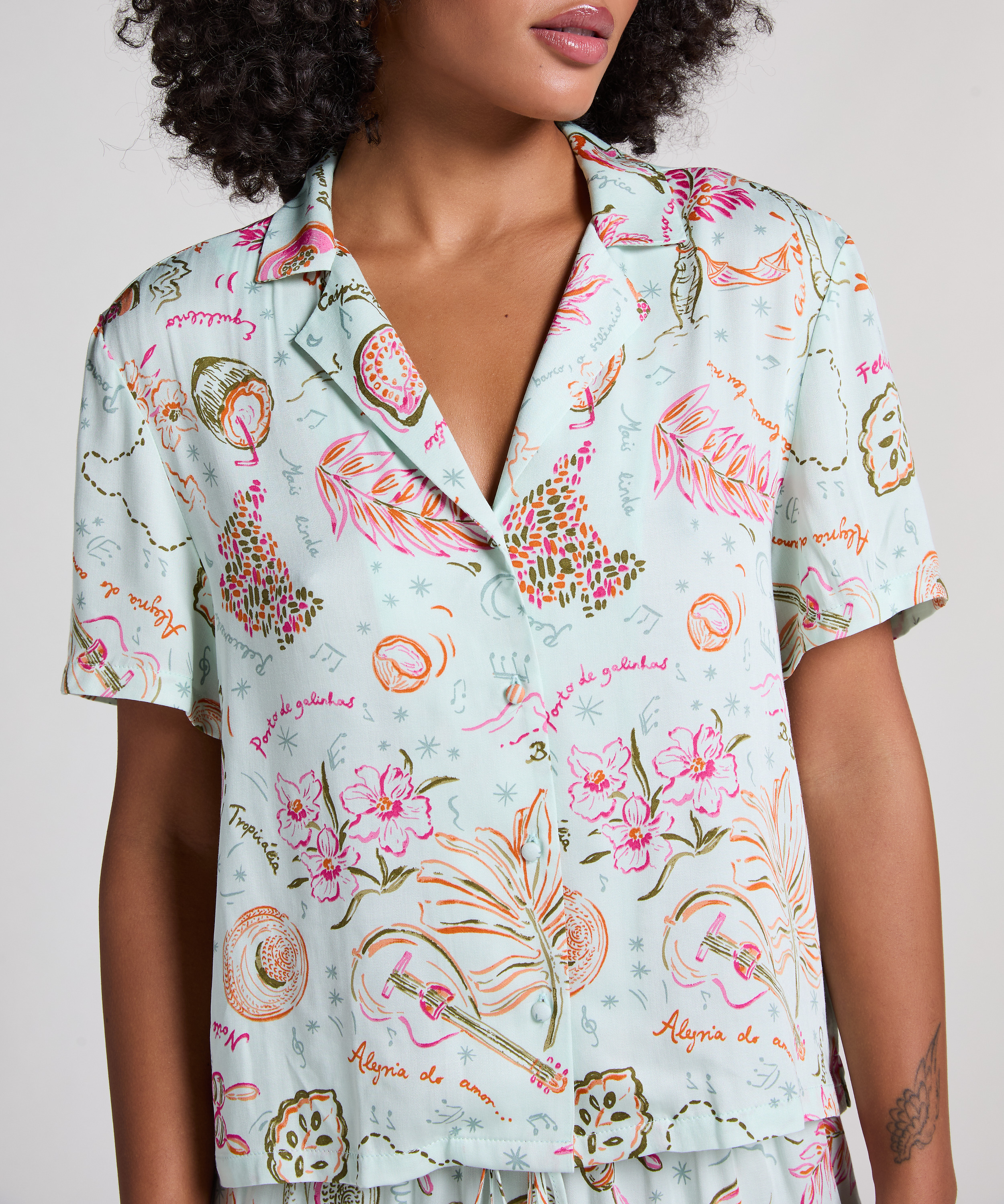 Jacket Satin, Groen, main