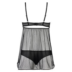 Baby doll Demi Longline, Zwart