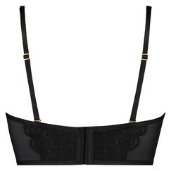 Voorgevormde push-up beugel bh Roxy Dierenprint, Zwart