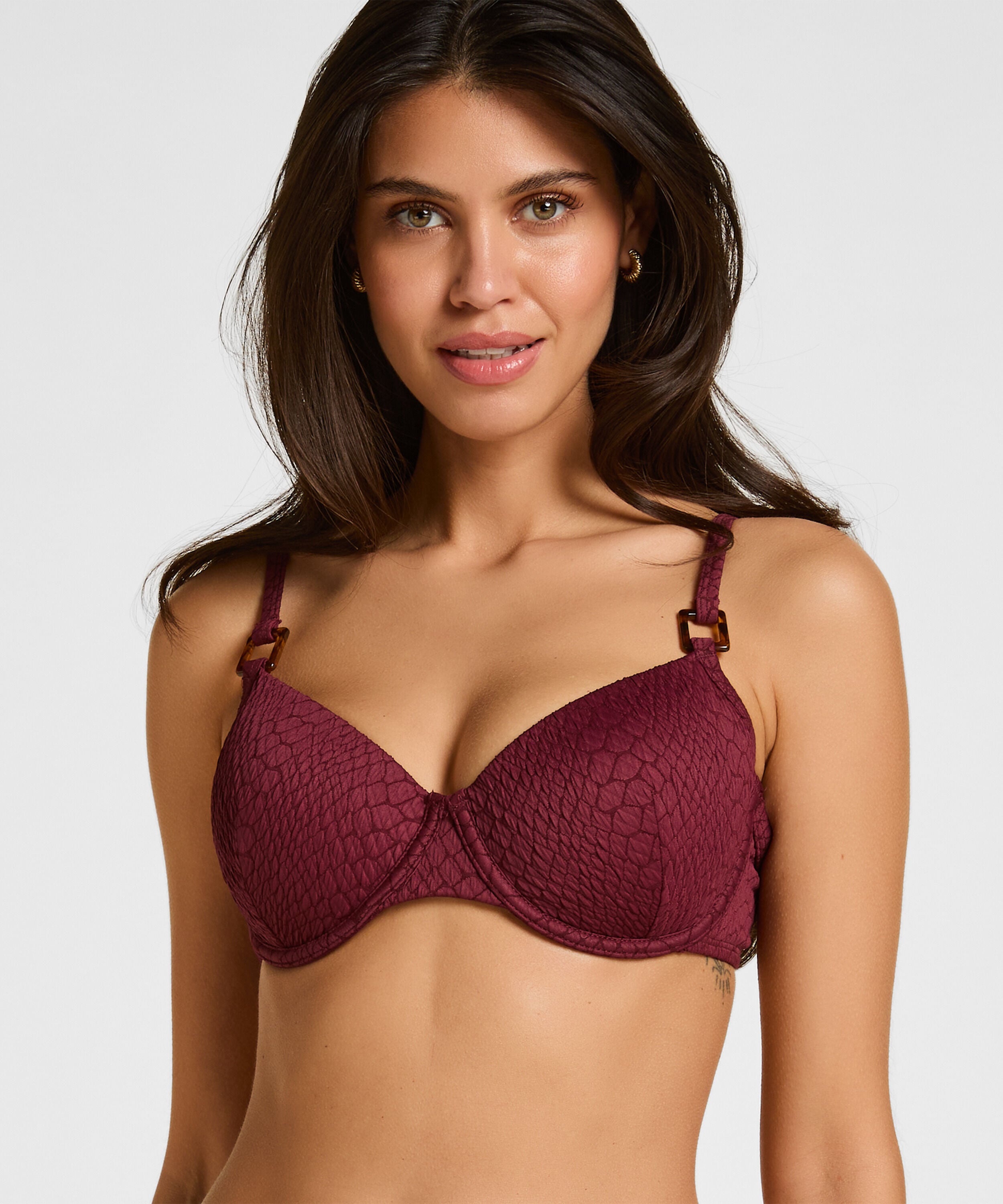 Voorgevormde Beugel Bikinitop Aruba, Paars Voorgevormde Beugel Bikinitop Aruba, Paars