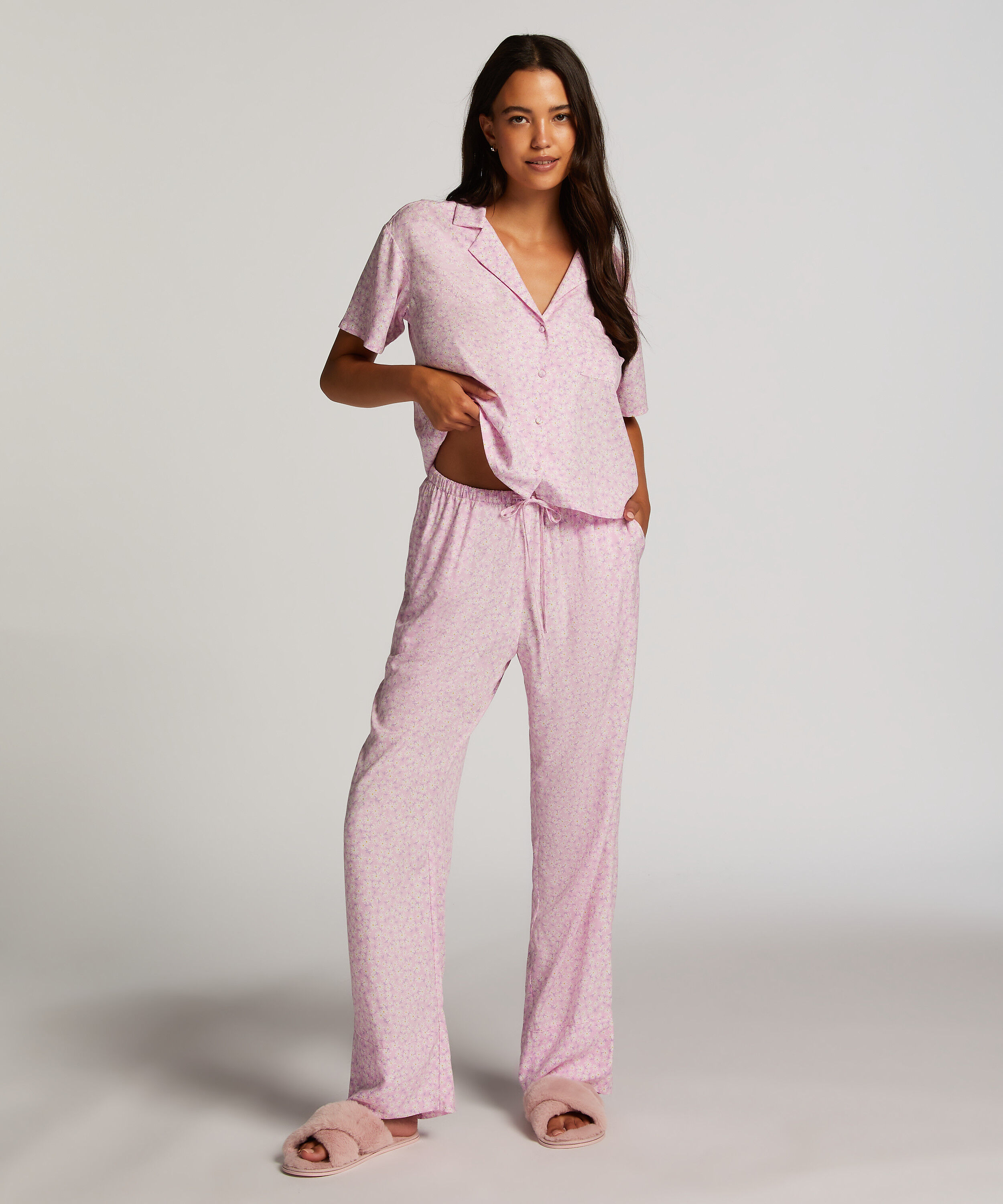 Pyjamabroek Woven Springbreakers, Roze Pyjamabroek Woven Springbreakers, Roze