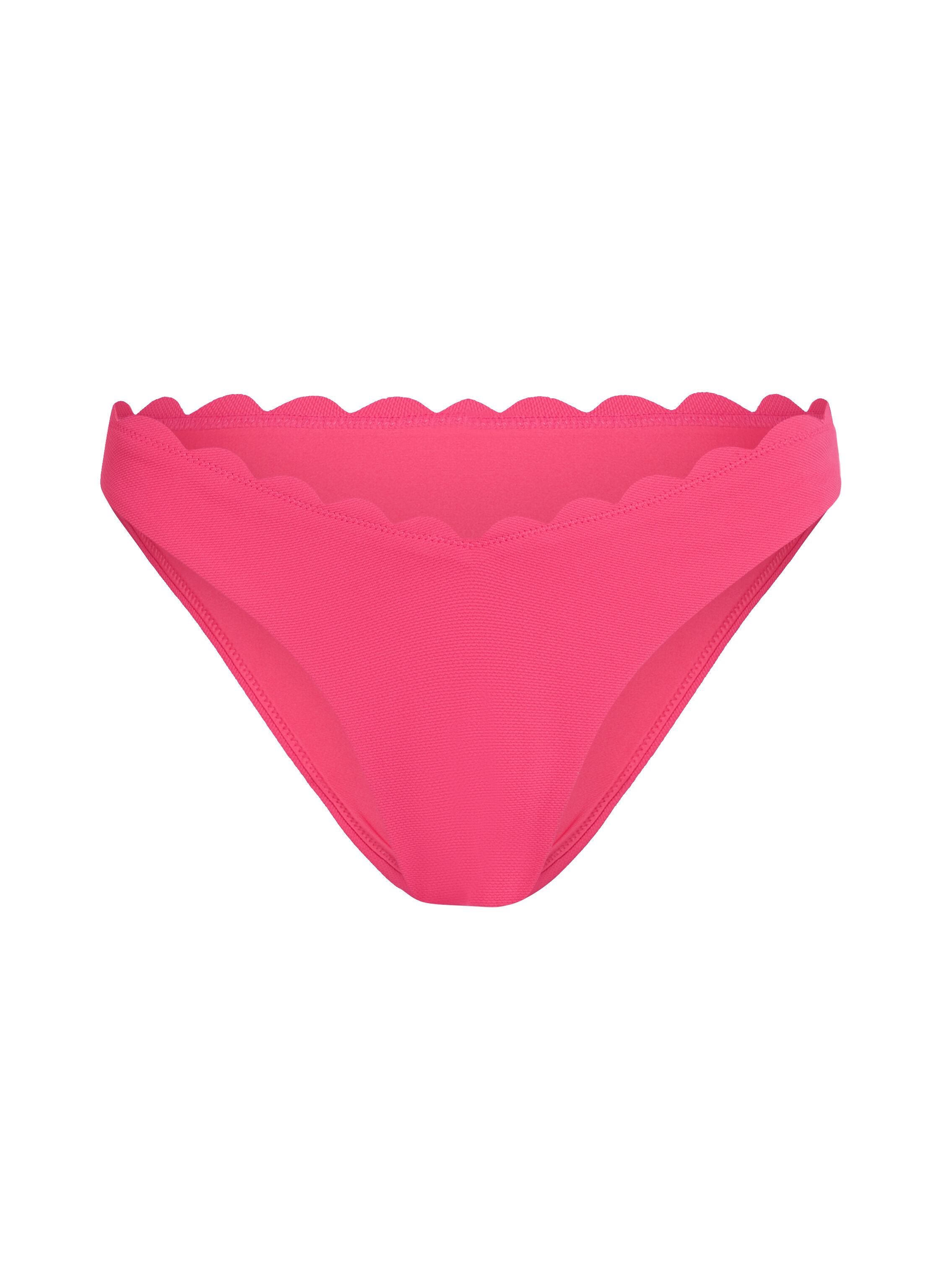 Hoog uitgesneden Bikinibroekje Scallop, Roze Hoog uitgesneden Bikinibroekje Scallop, Roze
