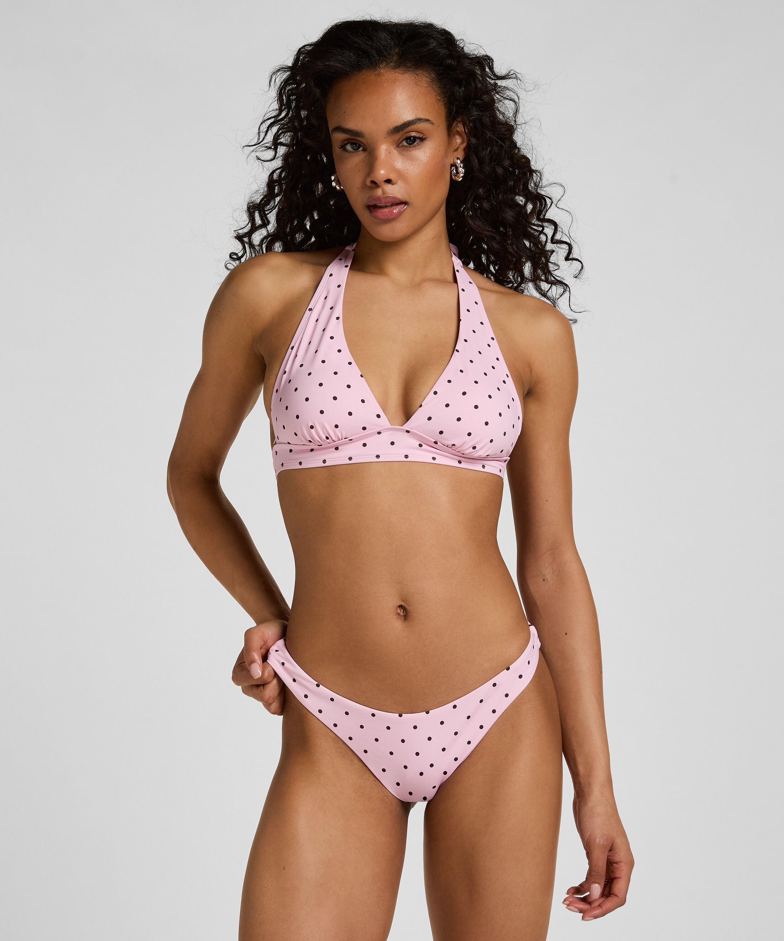 Hoog Uitgesneden Bikinibroekje Alicante, Roze