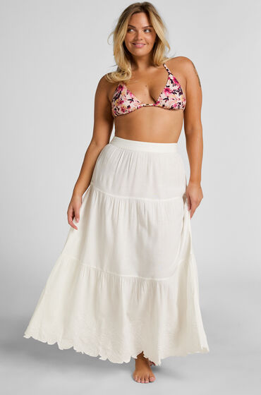 Hunkemöller Geborduurde rok Wit
