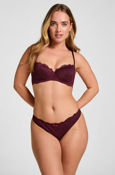 Hunkemöller String Marine Paars