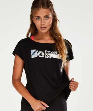 HKMX Sportshirt met korte mouwen, Zwart