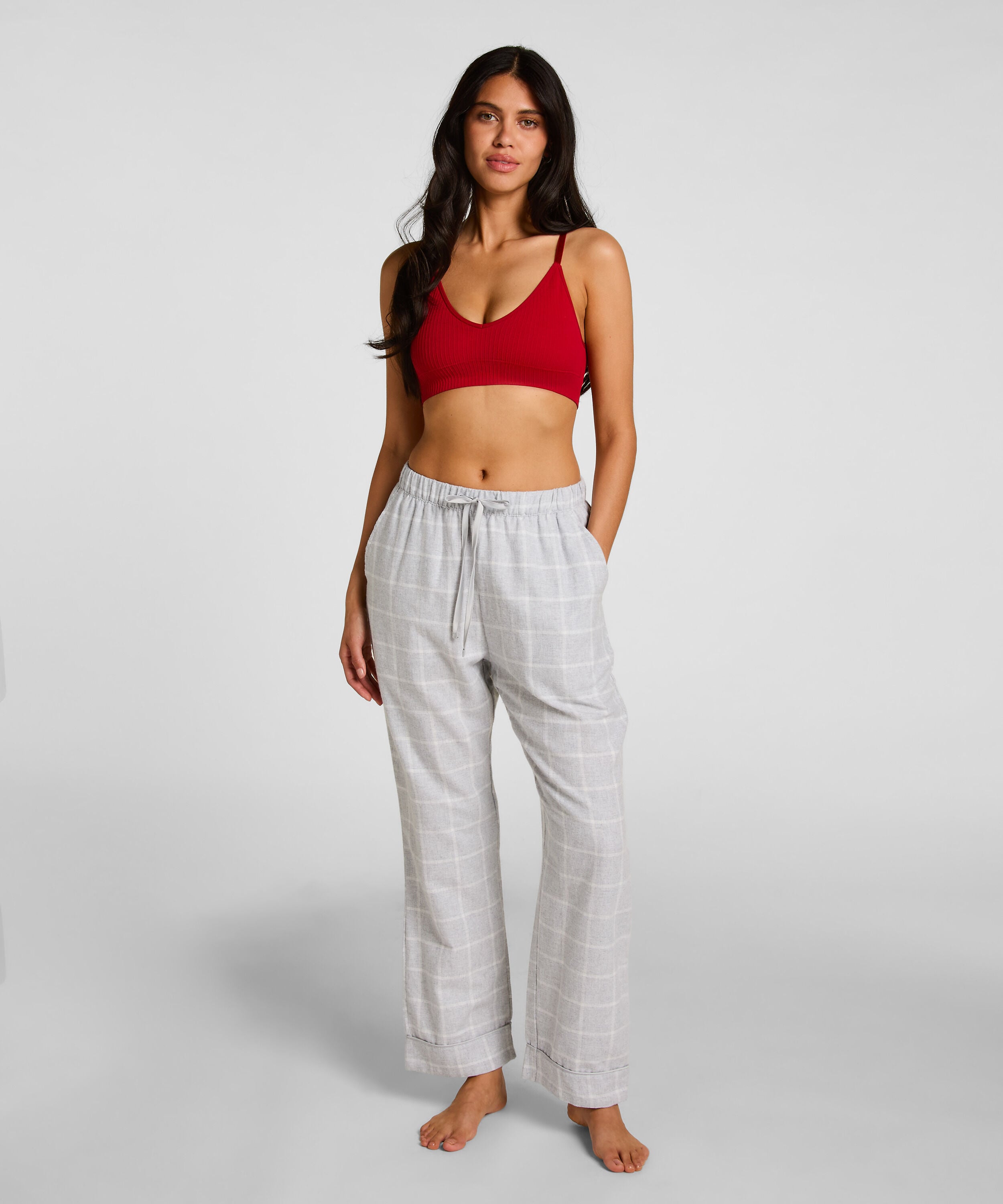 Pyjamabroek Flannel, Grijs