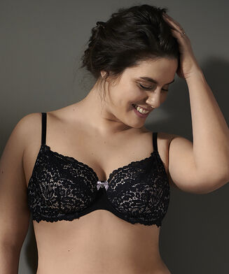 Niet-voorgevormde beugel bh Marina, Zwart