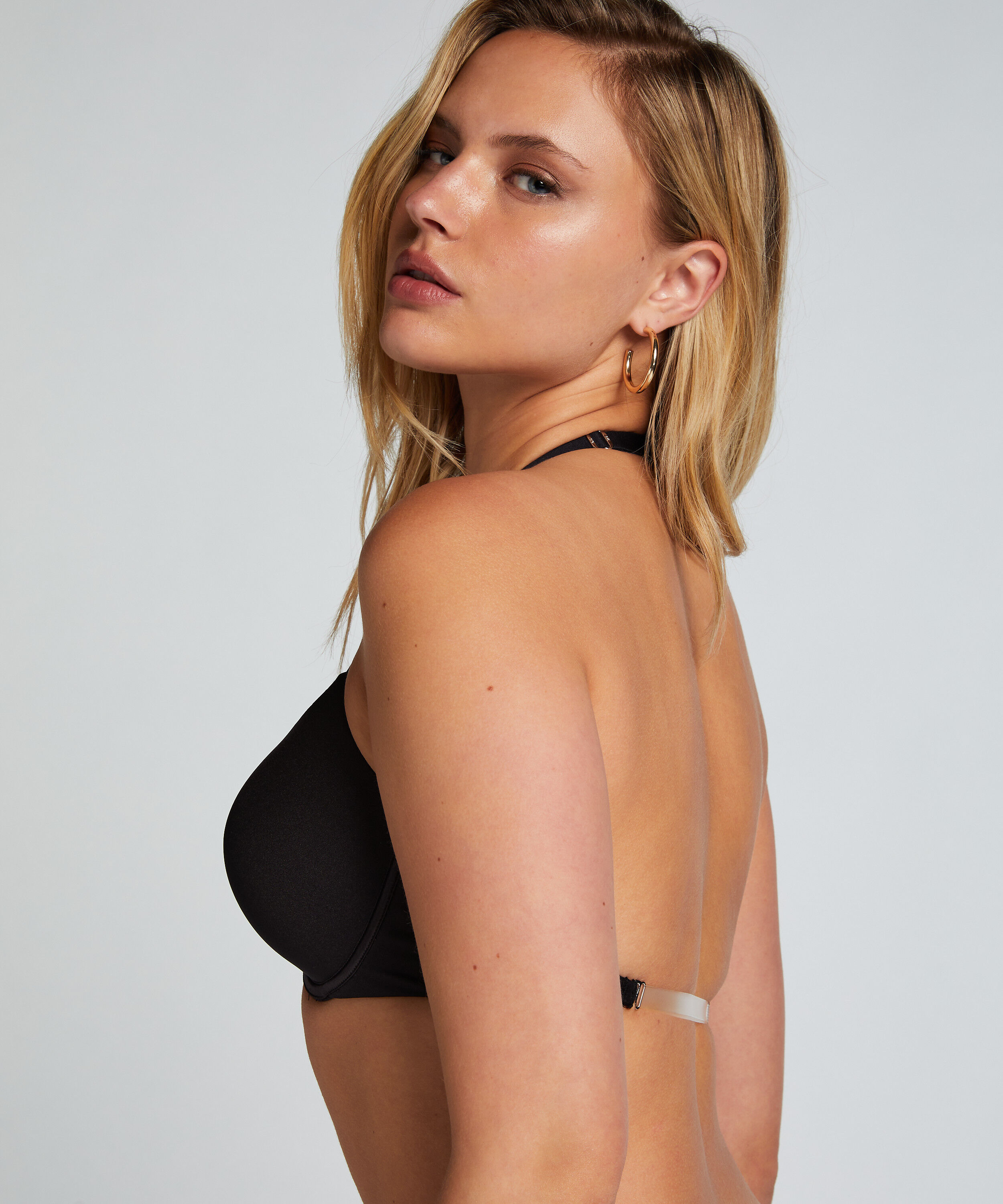 Voorgevormde beugel bh Transparant Back Multiway, Zwart Voorgevormde beugel bh Transparant Back Multiway, Zwart