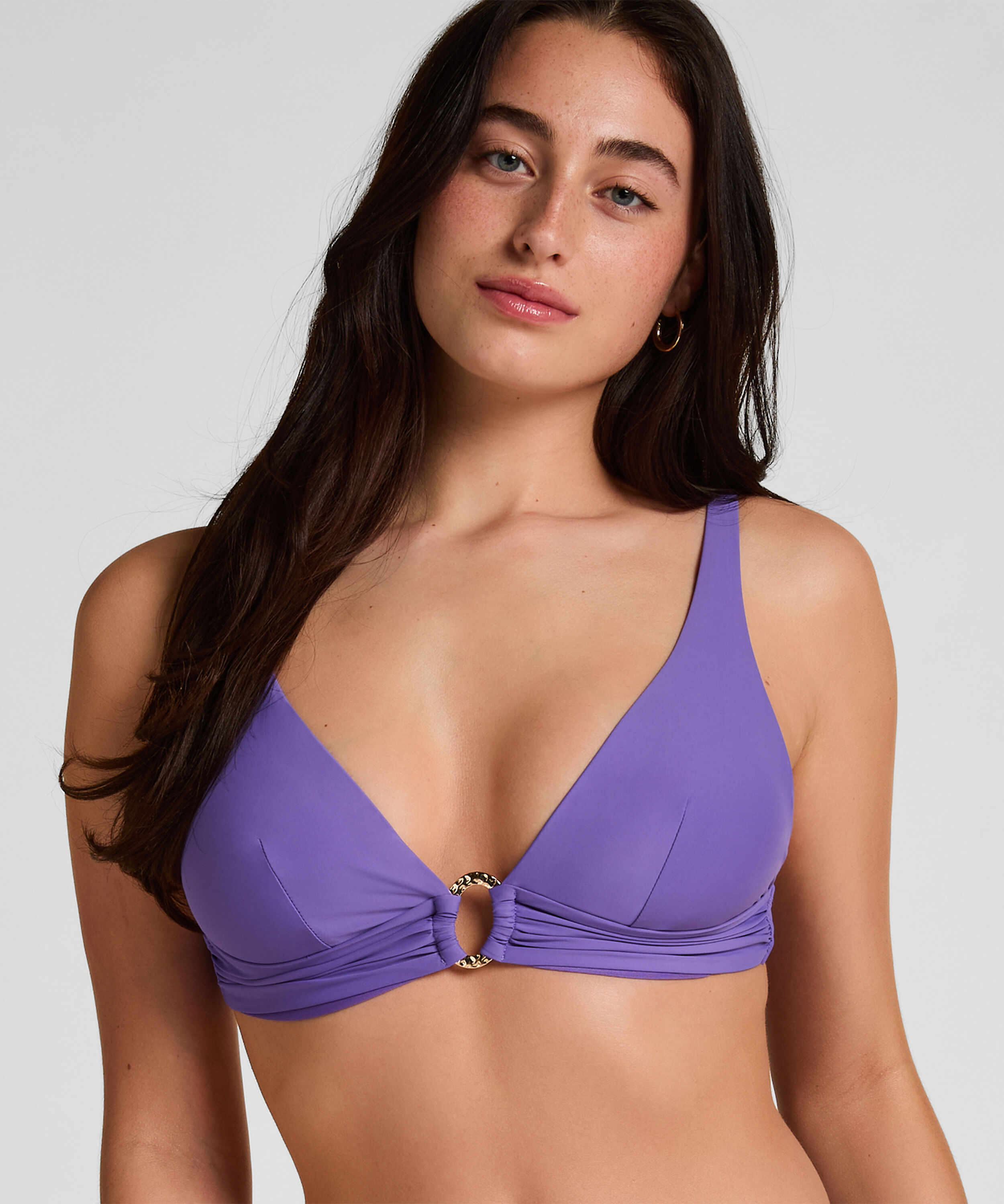 Triangle Bikini Top Luxe, Paars