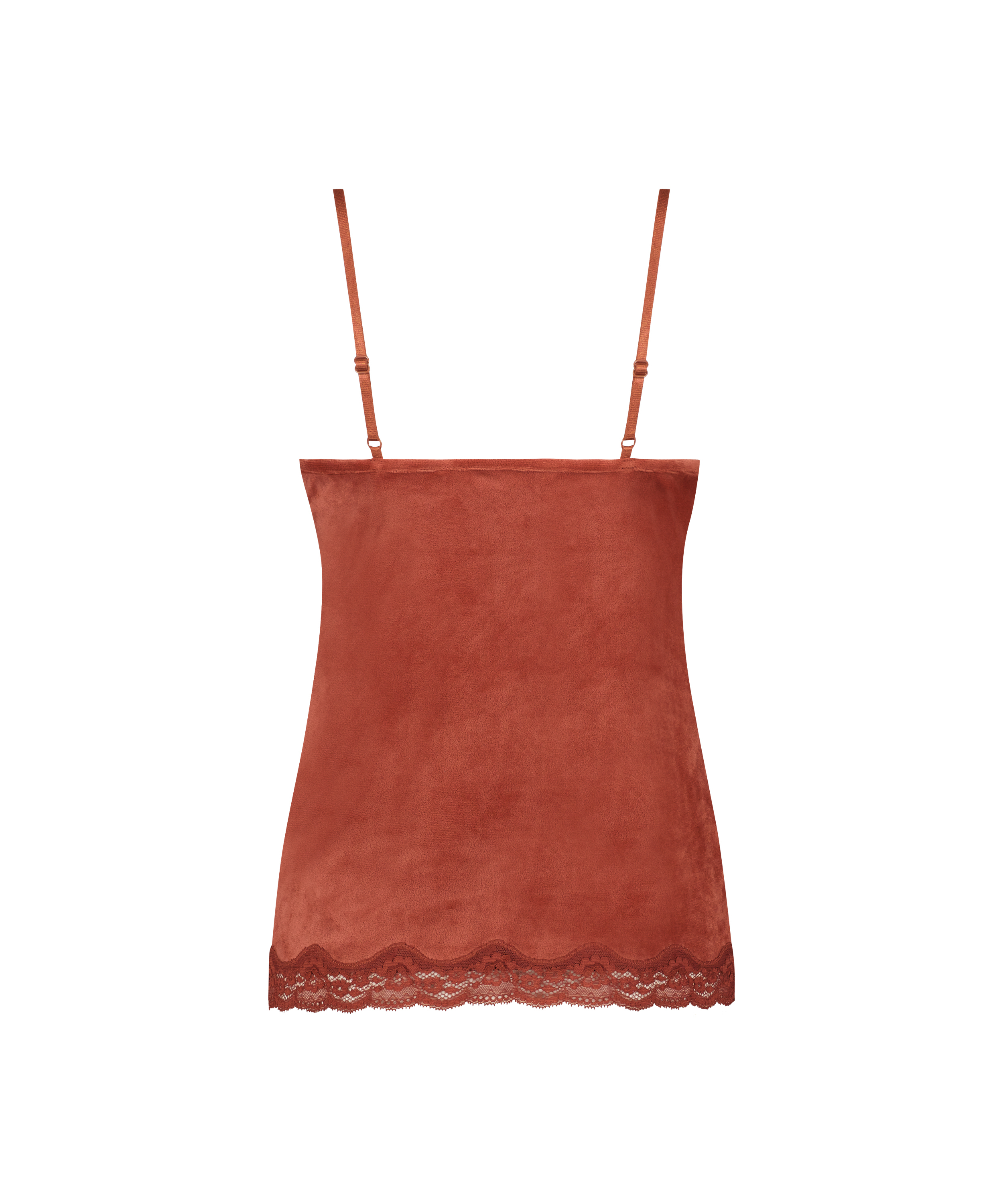 Cami Velours Lace, Rood, main