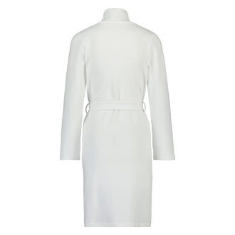 Badjas Jersey Jacquard, Wit