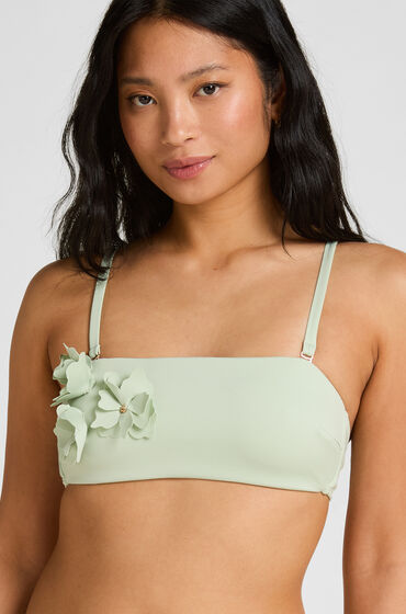 Hunkemöller Bandeau Bikinitop Tulum Groen