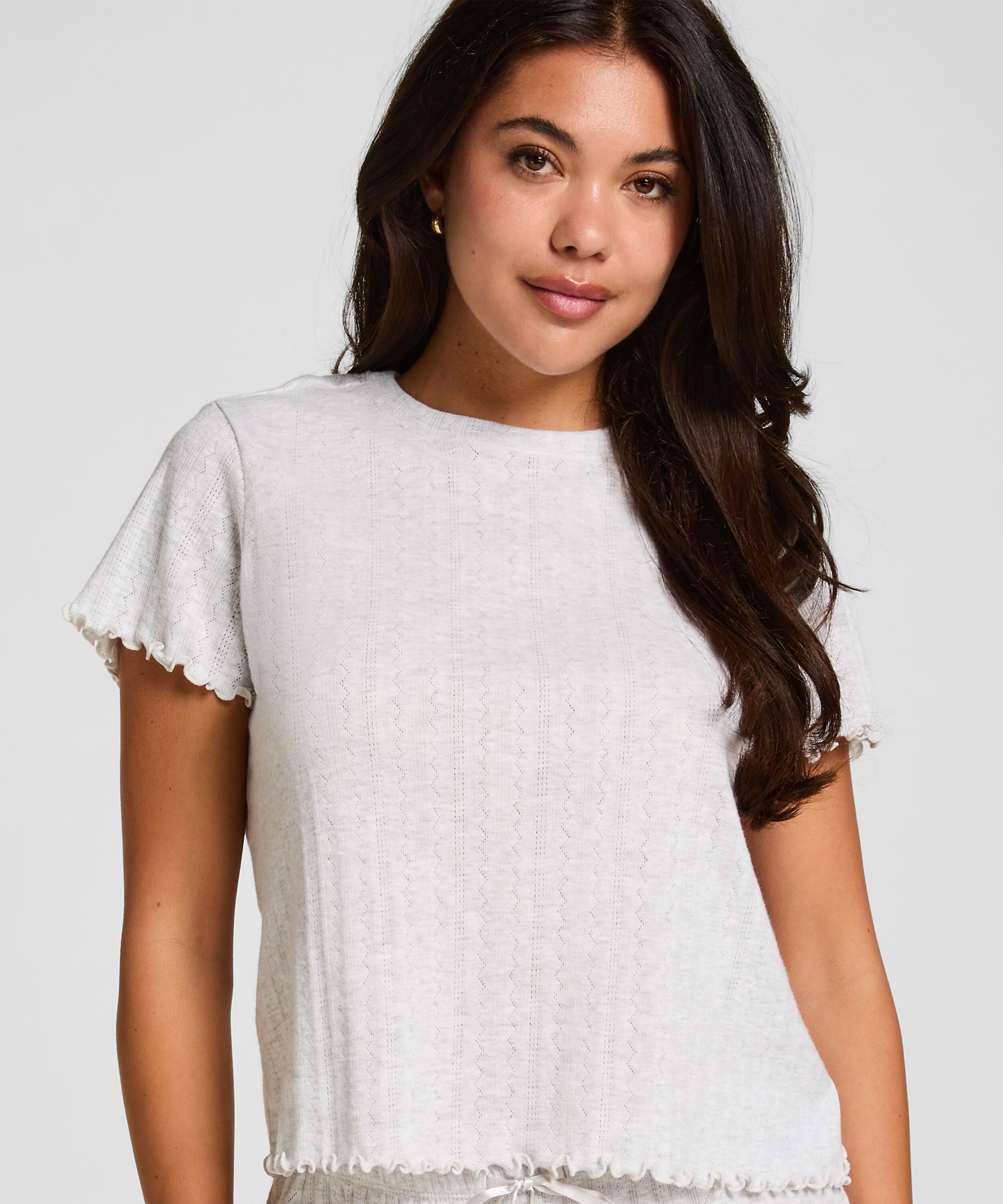 Pyjama top, Beige