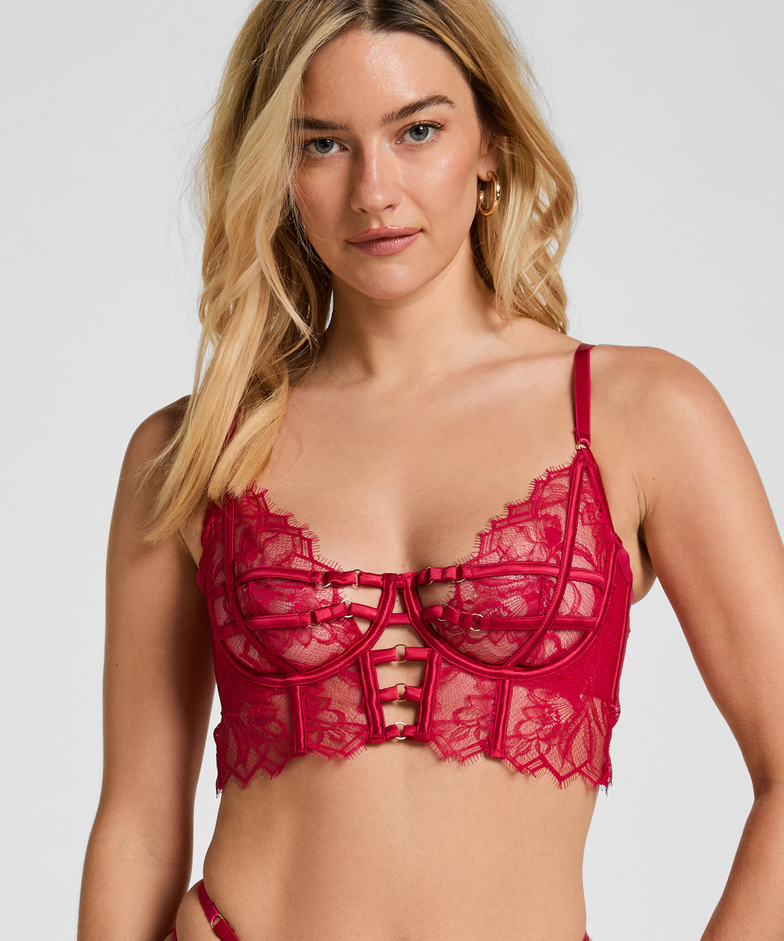 Niet-Voorgevormde Longline Beugel Bh Bea, Roze Niet-Voorgevormde Longline Beugel Bh Bea, Roze