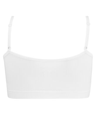 Naadloze strappy top, Wit