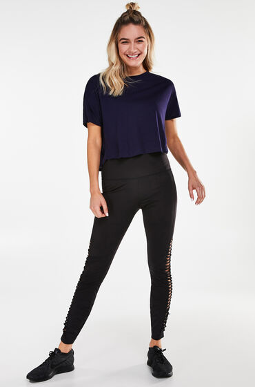 Hunkemoller Hkmx Sportlegging Twist Zwart hunkemoller kopen in de aanbieding