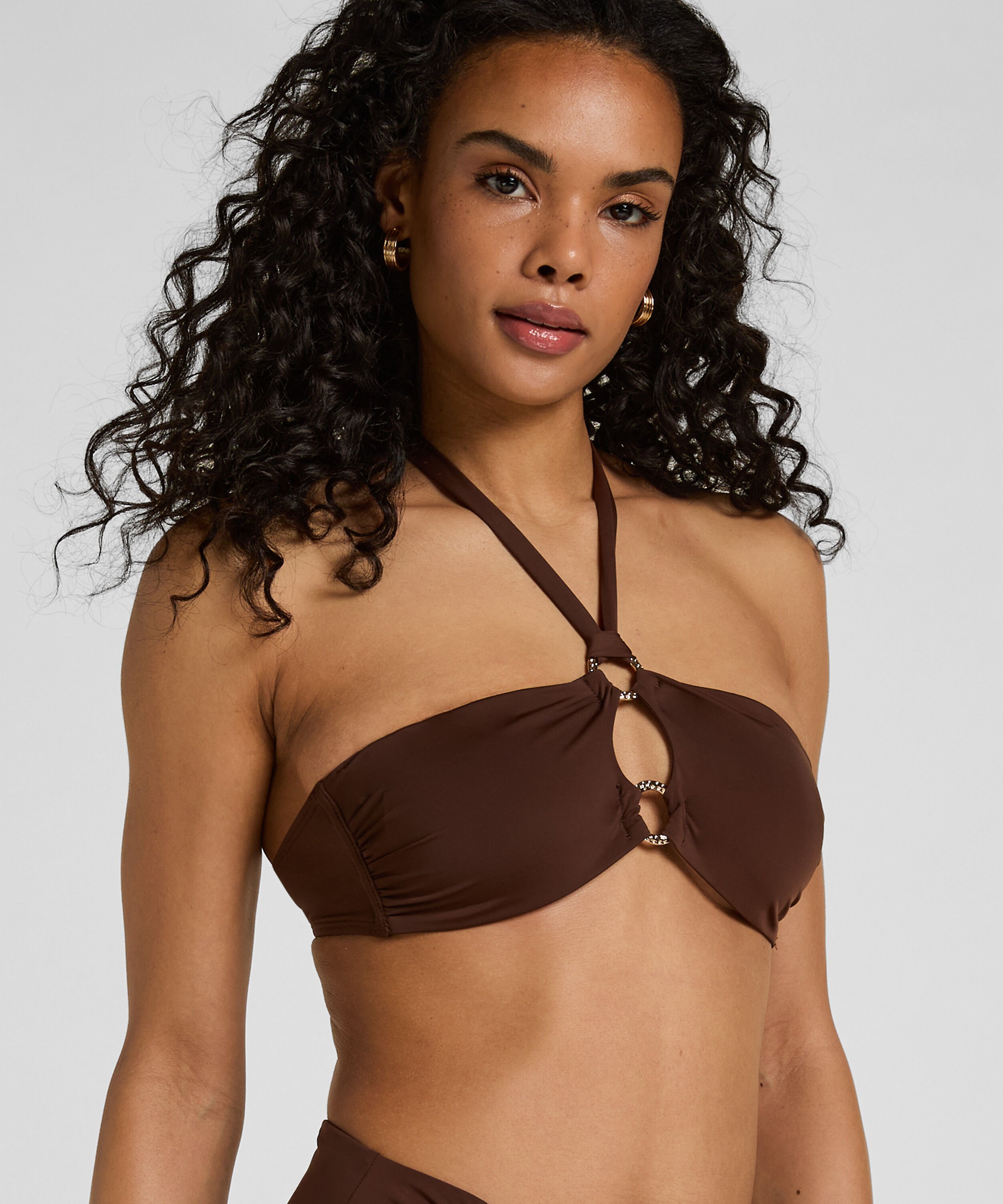 Bandeau Bikinitop Madrid, Bruin Bandeau Bikinitop Madrid, Bruin