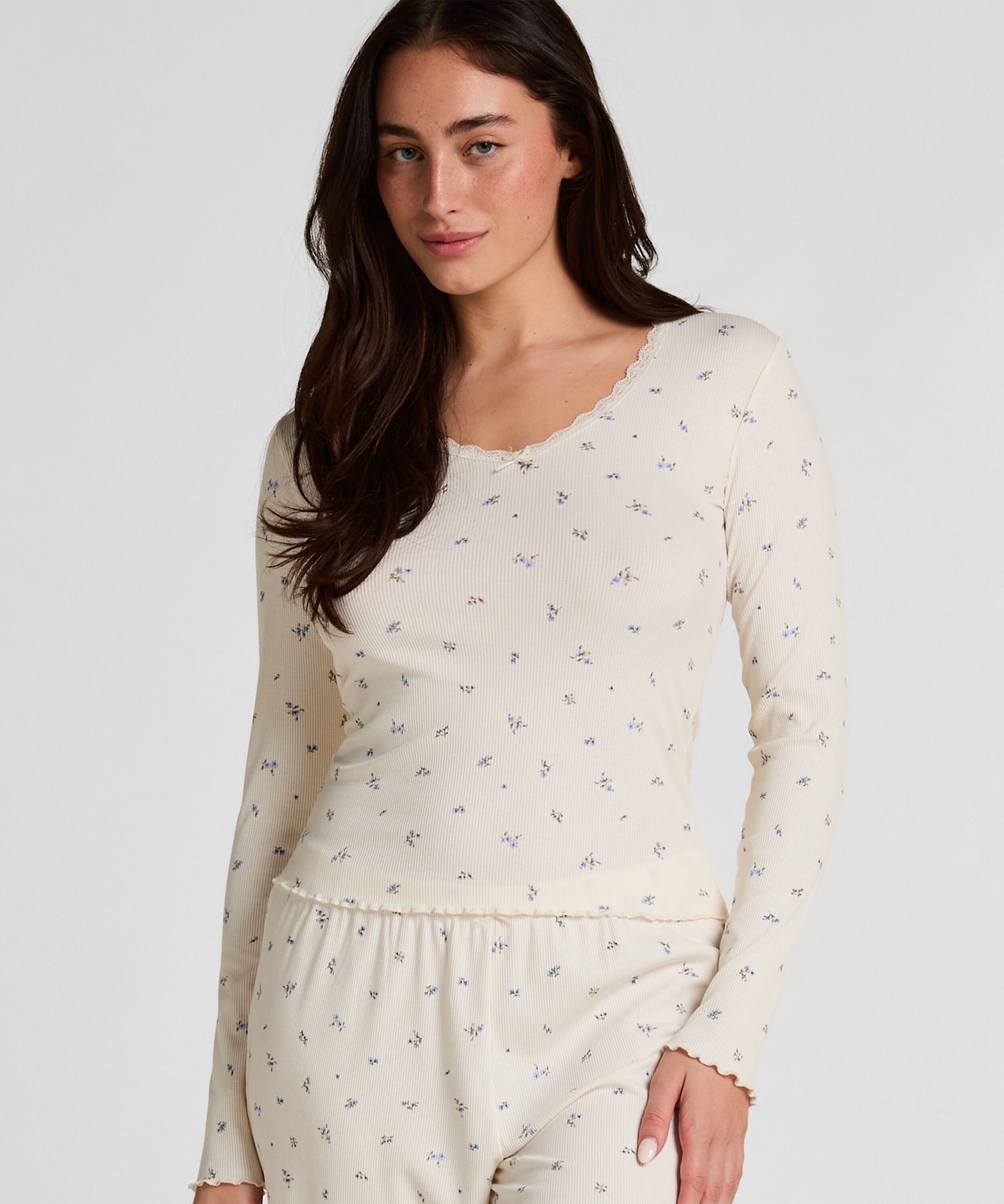 Daisy Pyjama Top, Wit