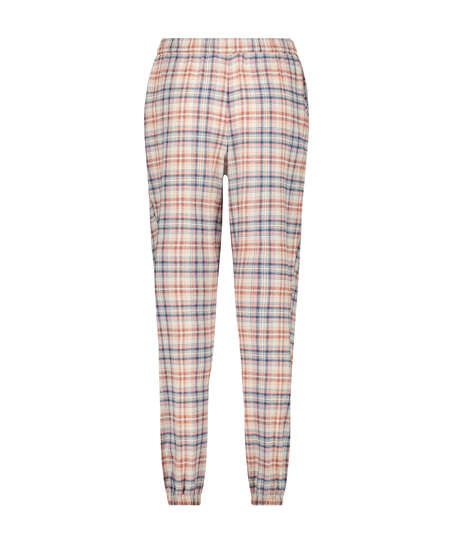 Pyjamabroek Check, Beige