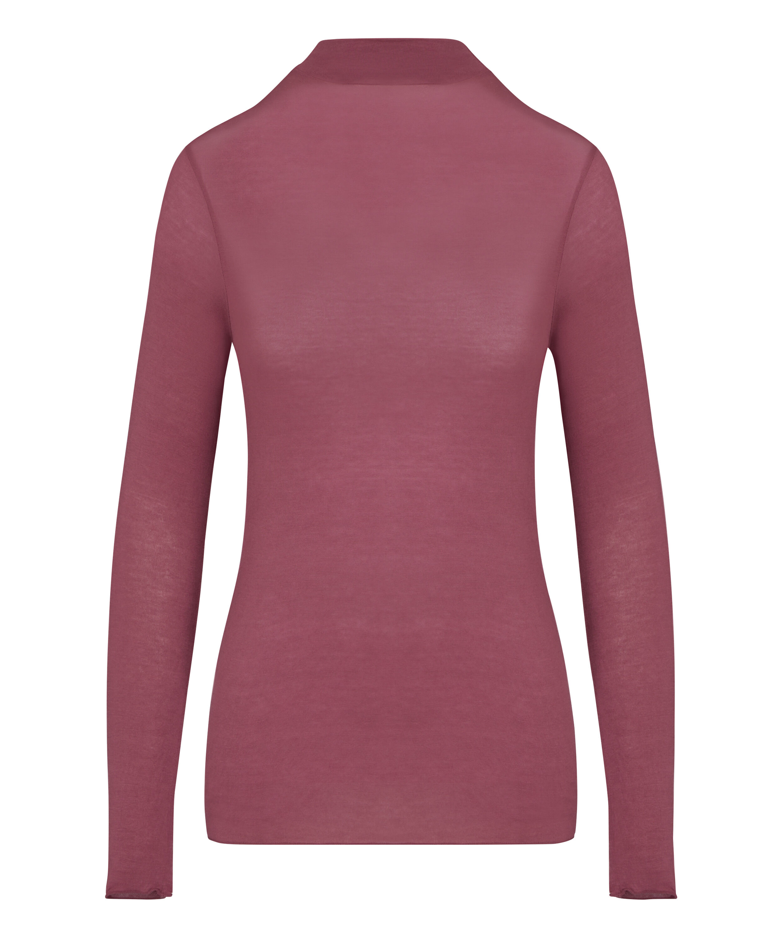 super soft Turtleneck shirt met Cashmere, Paars super soft Turtleneck shirt met Cashmere, Paars