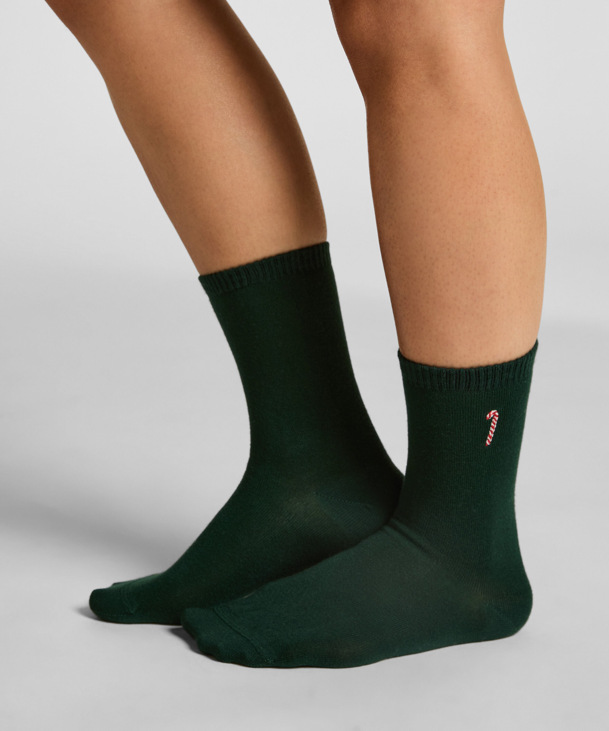 Halfhoge sokken van modal, Groen