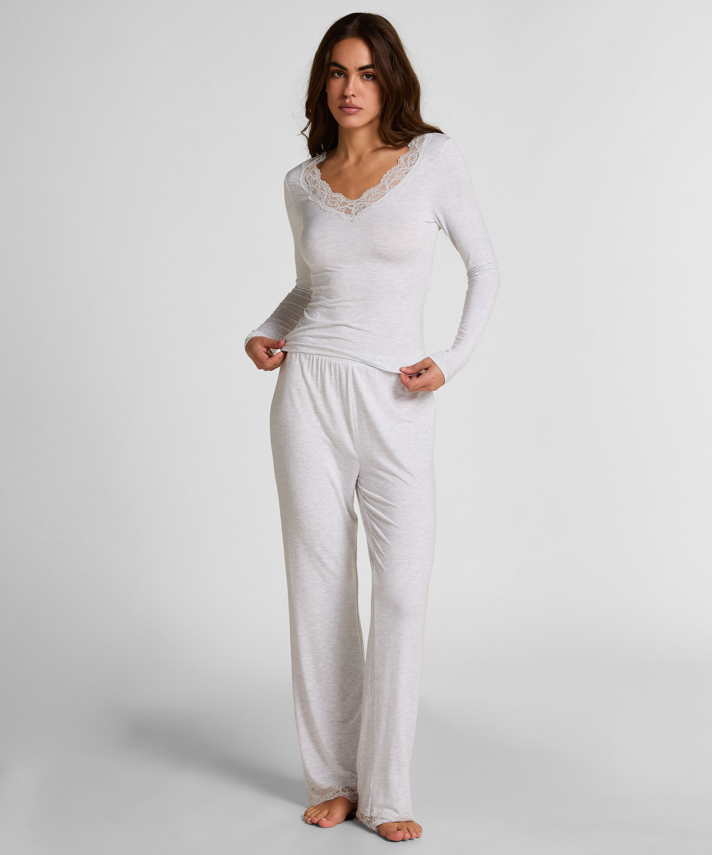 Pyjama set, Grijs