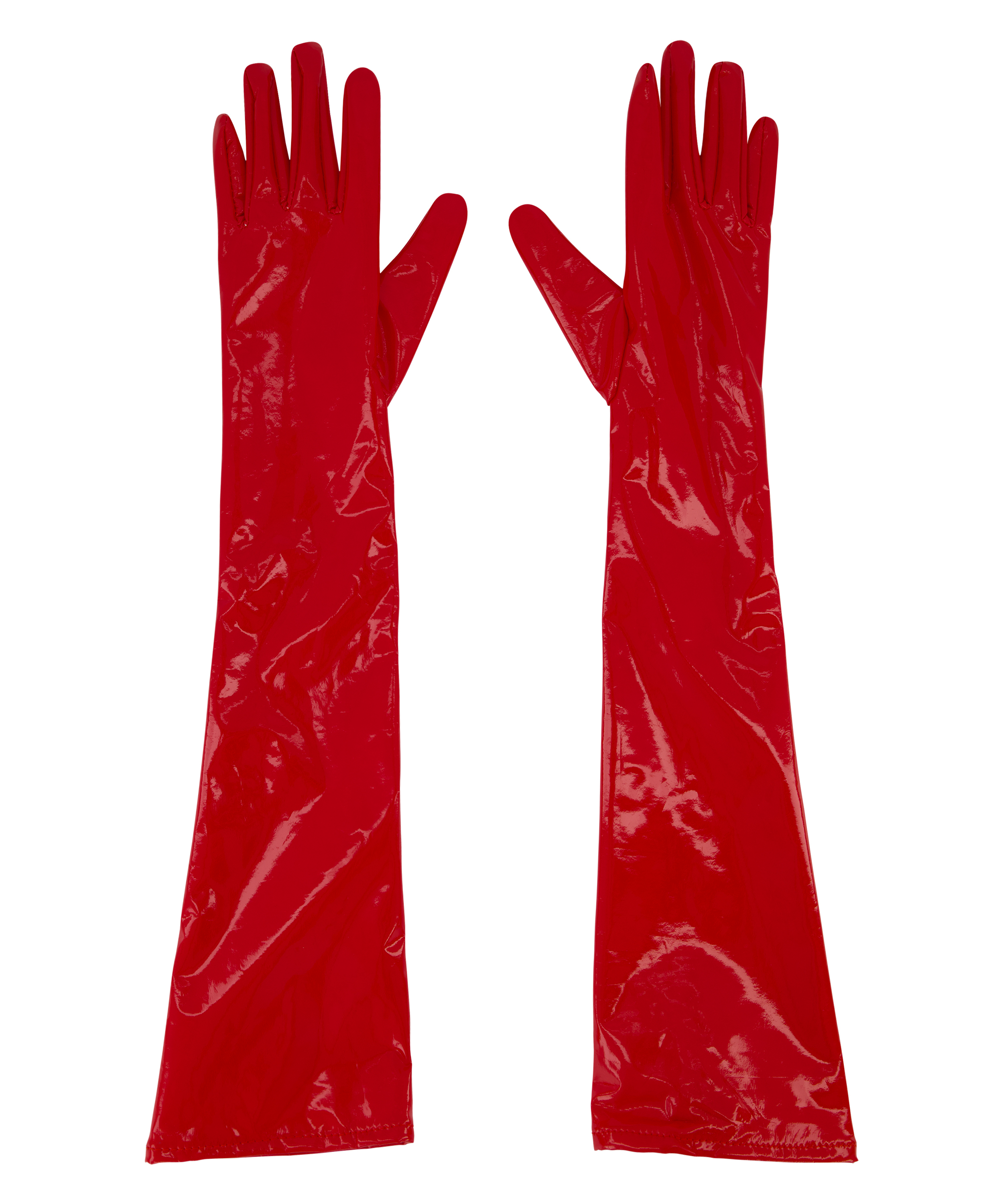Handschoenen Kunstleer, Rood, main