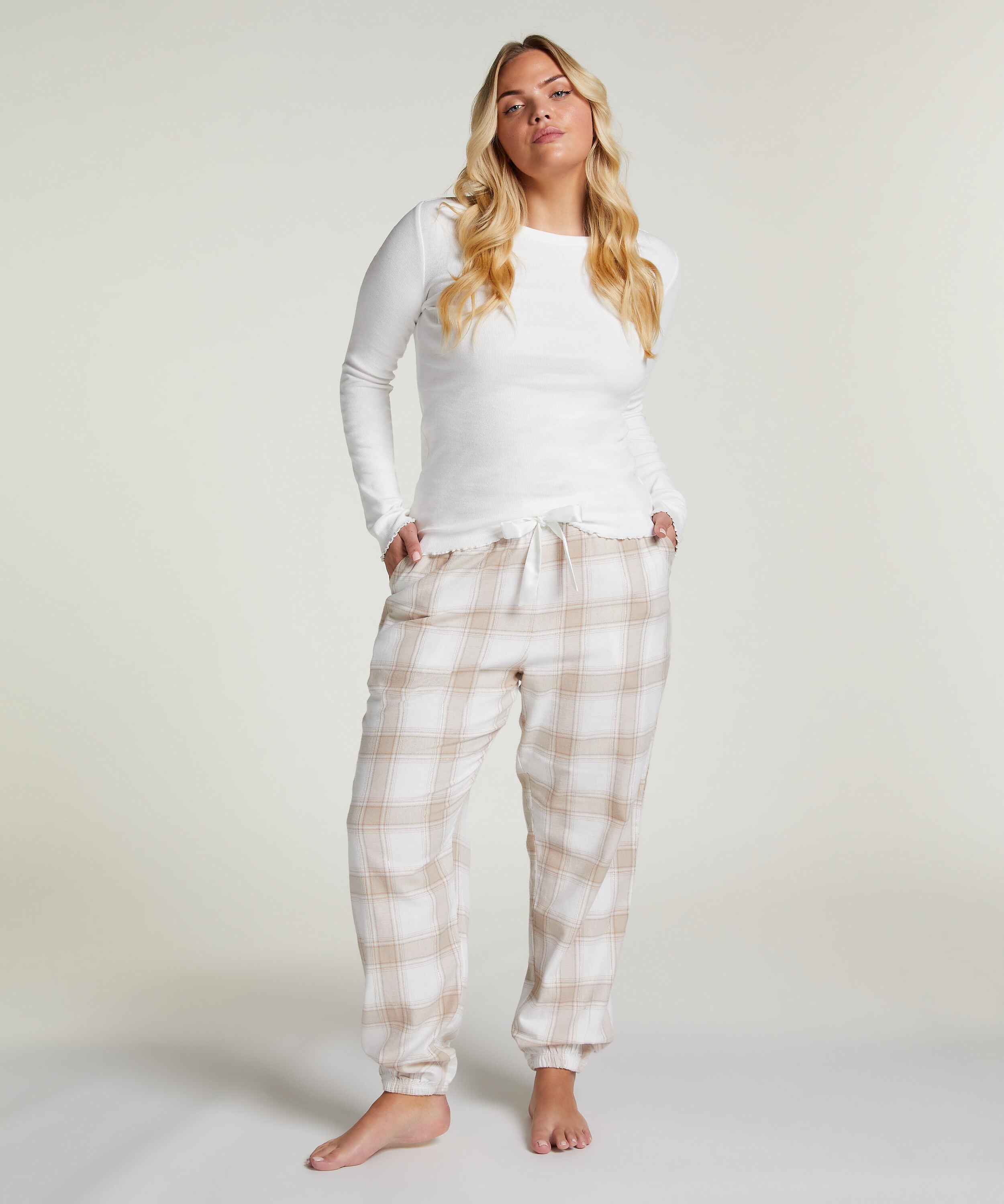 Pyjamatop met lange mouwen