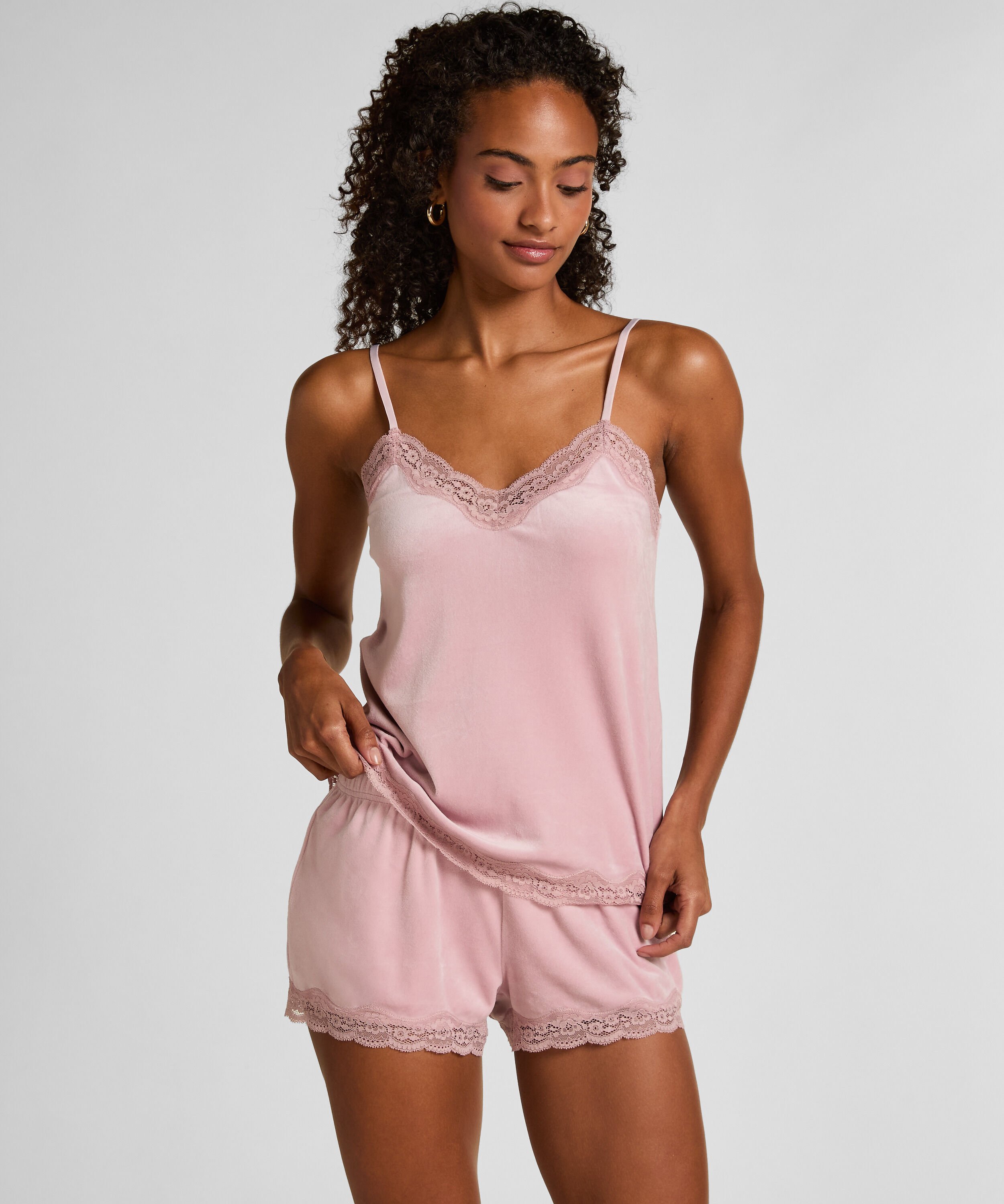 Short Velours Kant, Paars Short Velours Kant, Paars