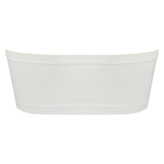 Naadloze bandeau top, Wit