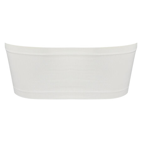 Naadloze bandeau top, Wit