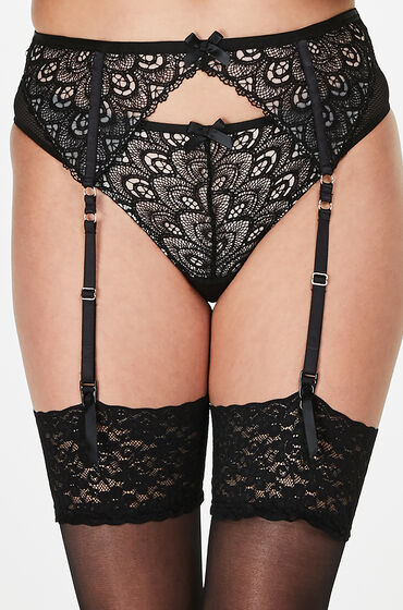 Hunkemoller Jarretel Akuti Zwart hunkemoller kopen in de aanbieding