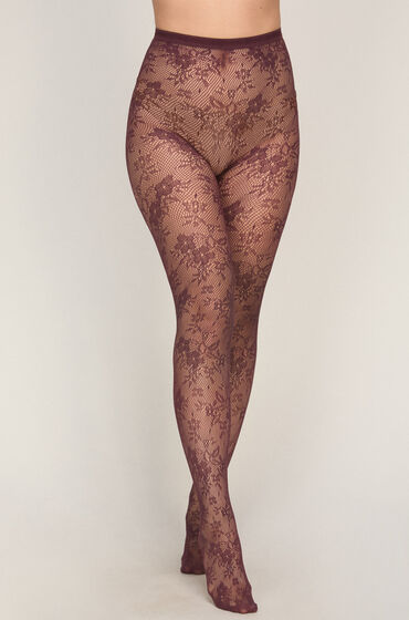 Hunkemöller Panty Allover Lace Fishnet Paars