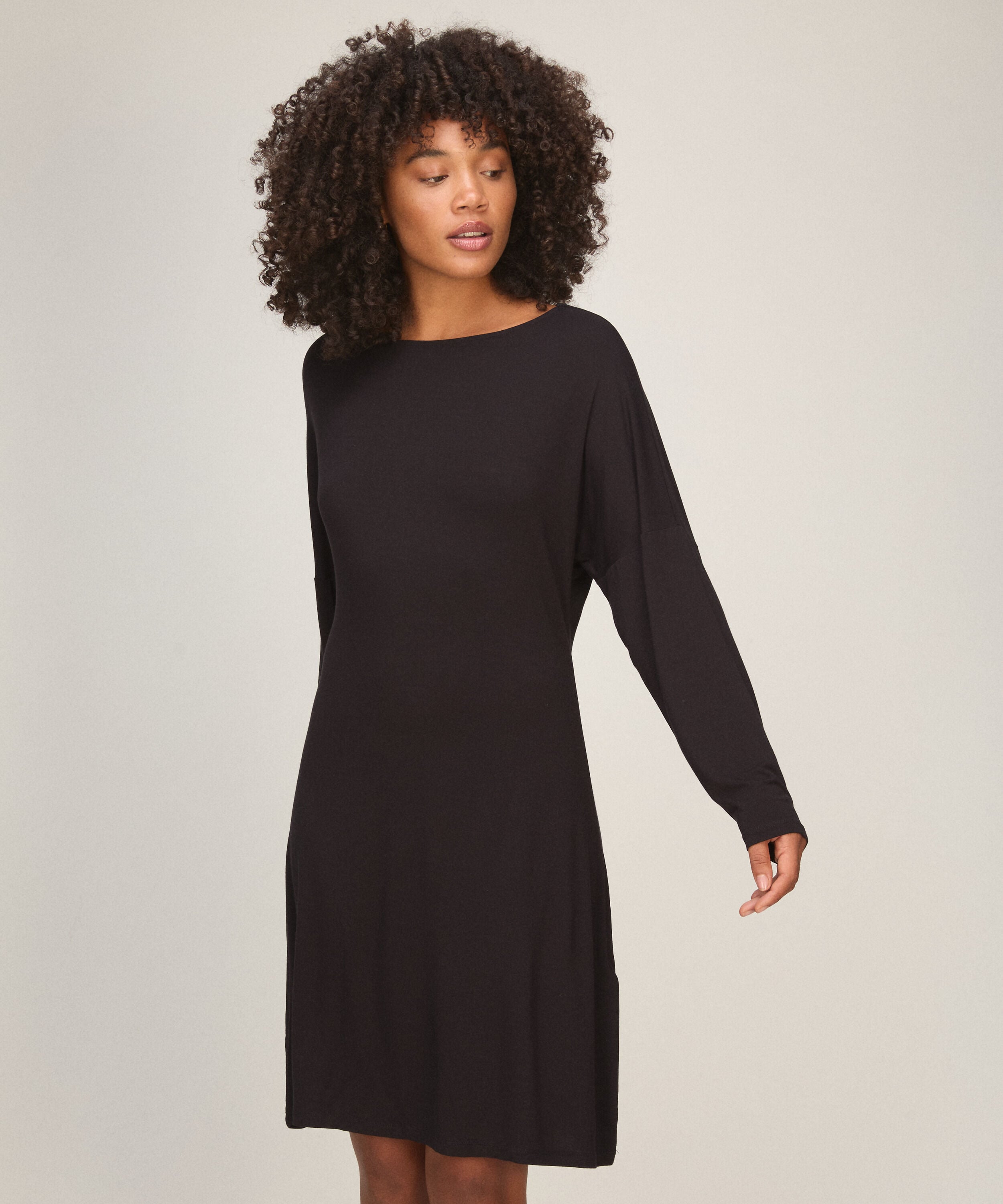 Nightshirt Jersey Essential, Zwart Nightshirt Jersey Essential, Zwart