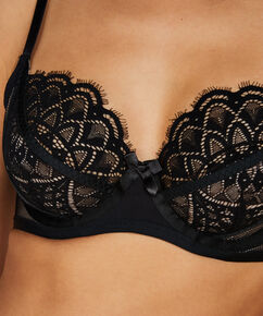 Niet-voorgevormde beugel bh Lucia, Zwart