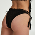 Brazilian tanga bikinibroekje Crochet, Zwart