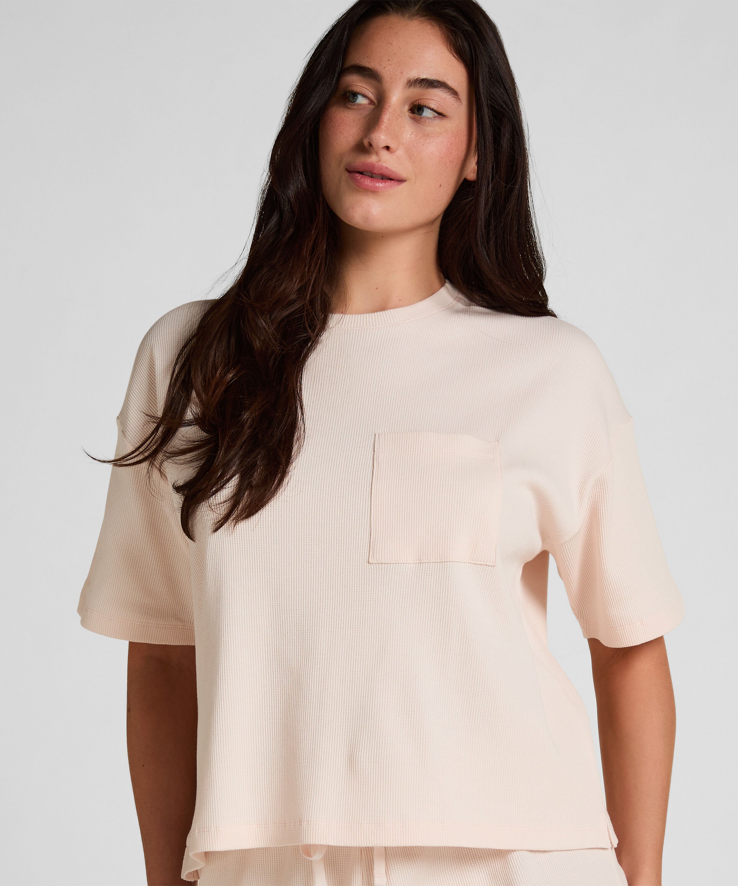 Pyjama Top Waffle, Roze