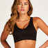 Naadloze croptop, Zwart