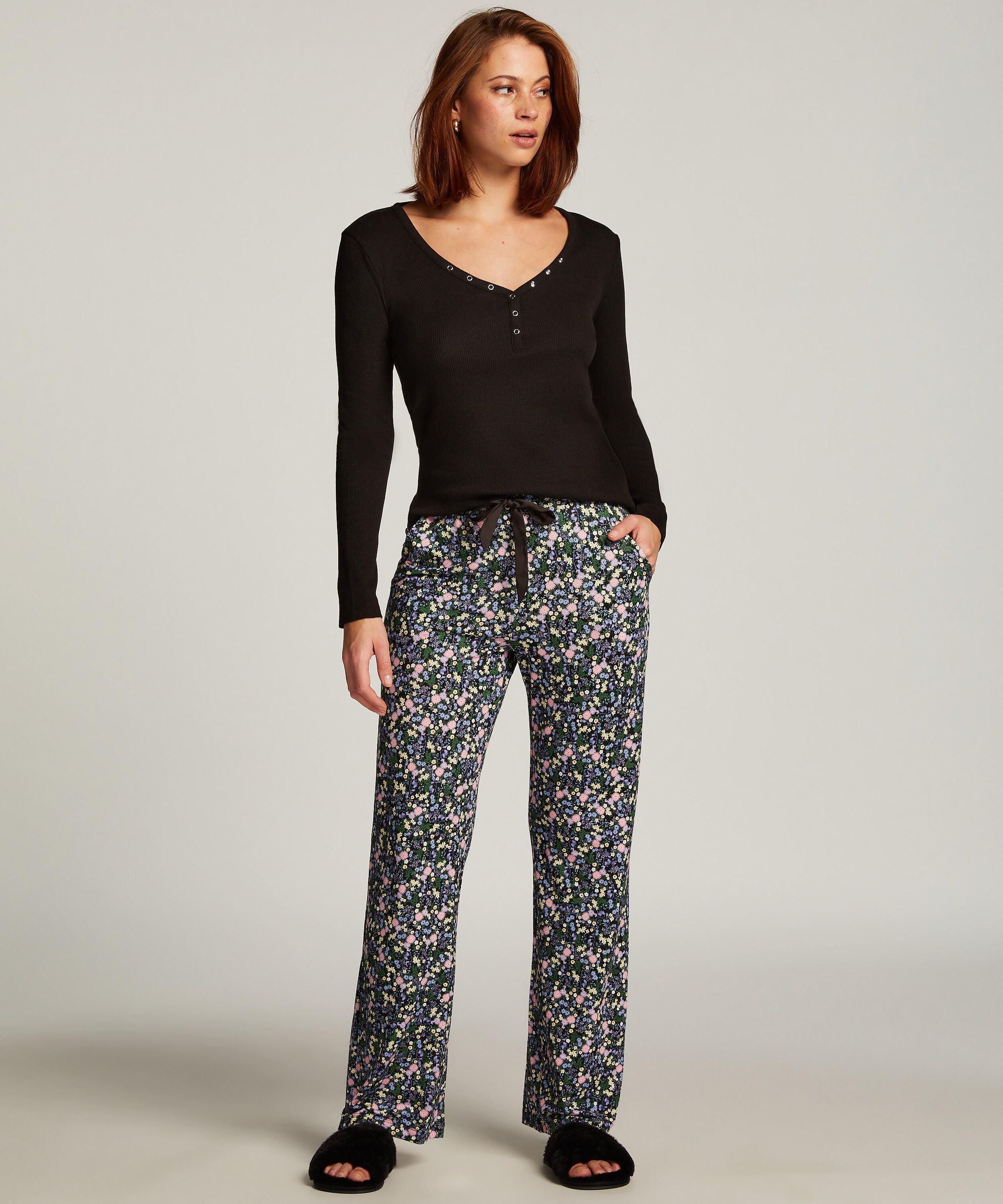 Petite pyjamabroek, Zwart Petite pyjamabroek, Zwart
