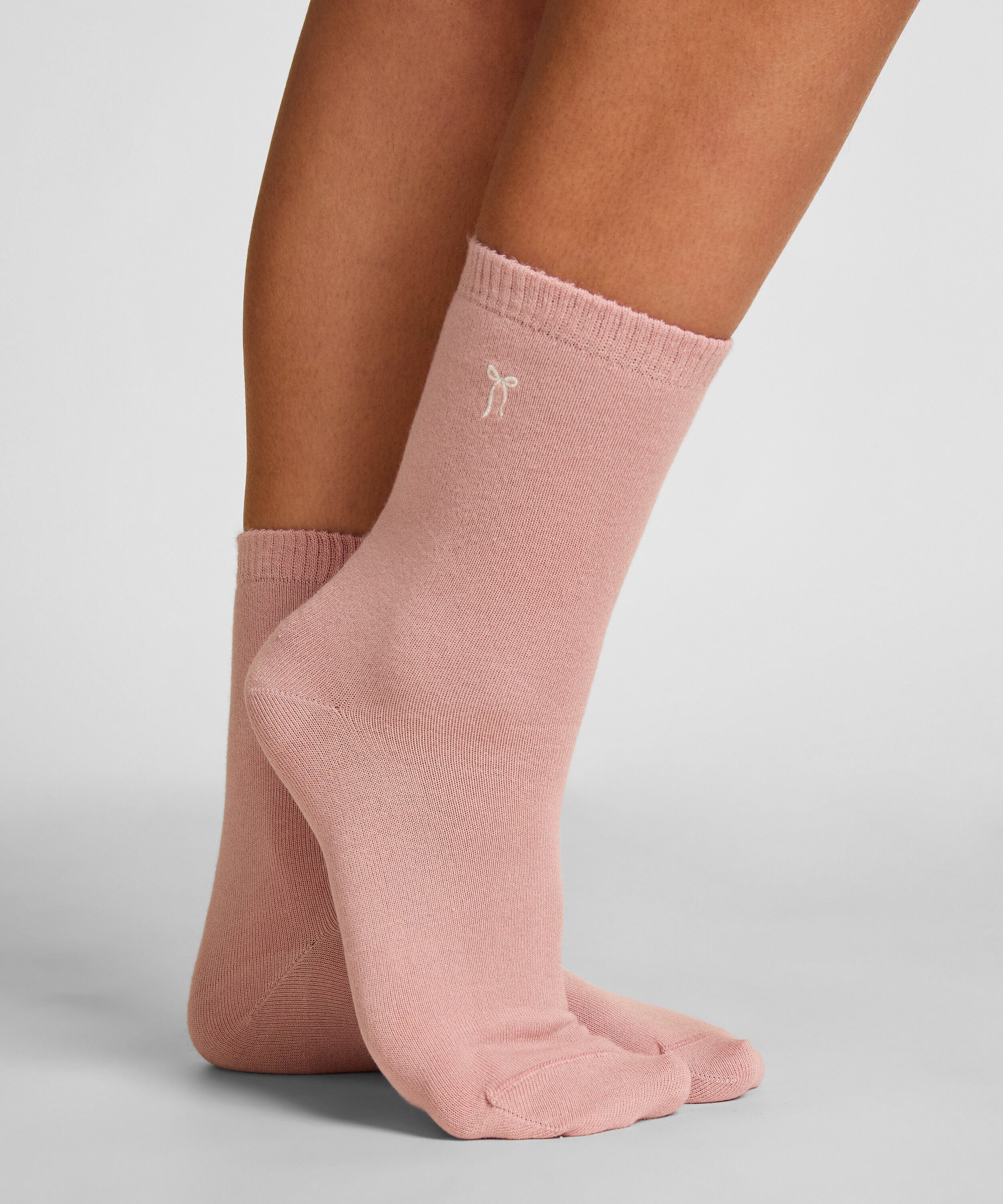 Halfhoge sokken van modal, Roze