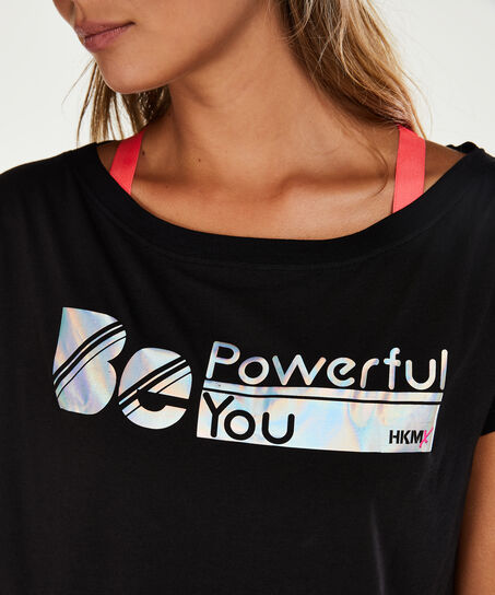 HKMX Sportshirt met korte mouwen, Zwart