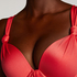 Voorgevormde push-up beugel bikinitop Luxe Cup A - E, Rood